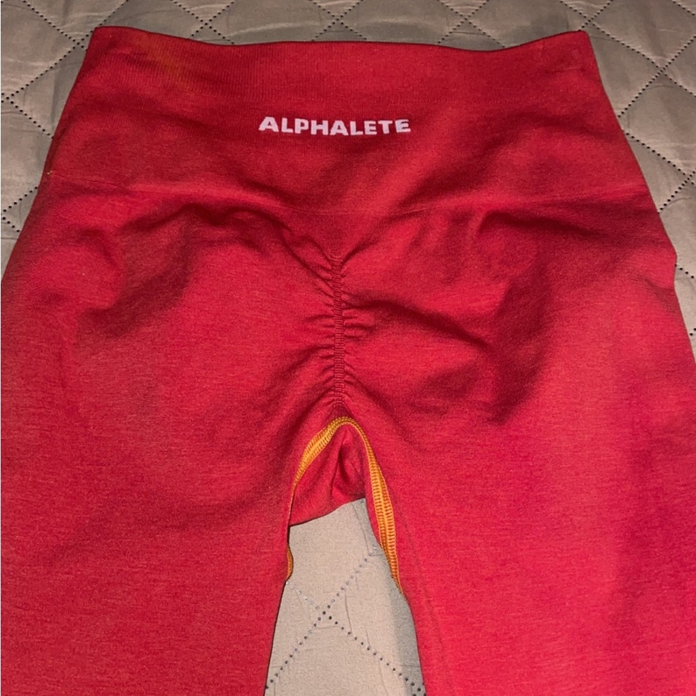 Small alphalete amplify originally golden hour. I dyed them reddish pink